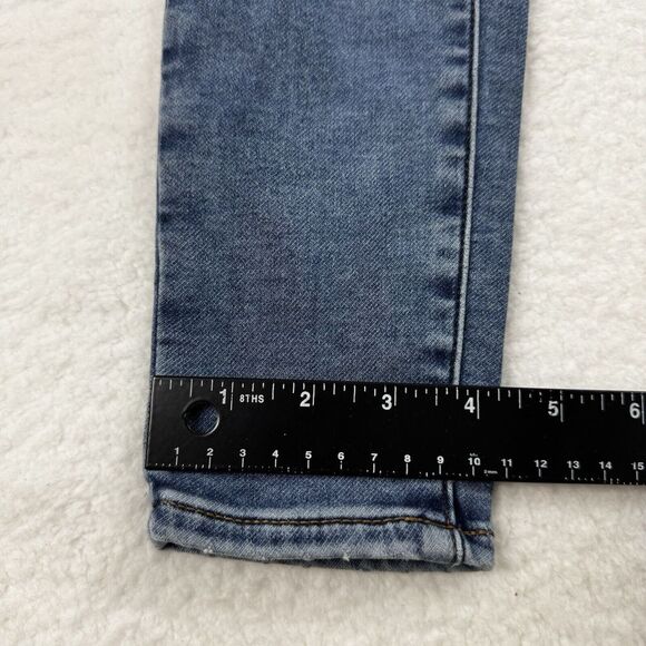 American‎ Eagle Jeans Women's 24 Blue Hi Rise Jeggings Distressed Stretch Denim - Picture 9 of 12